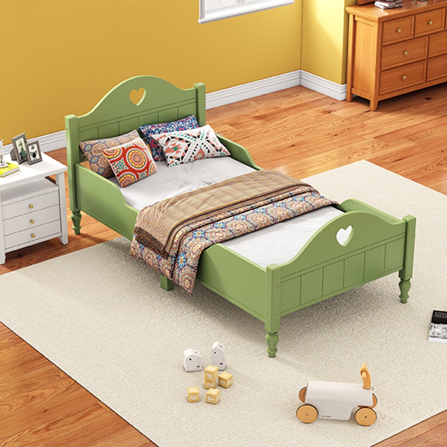 ADOUER WOOD Handcrafted Solid Sheesham Wood Classic Bed for kids