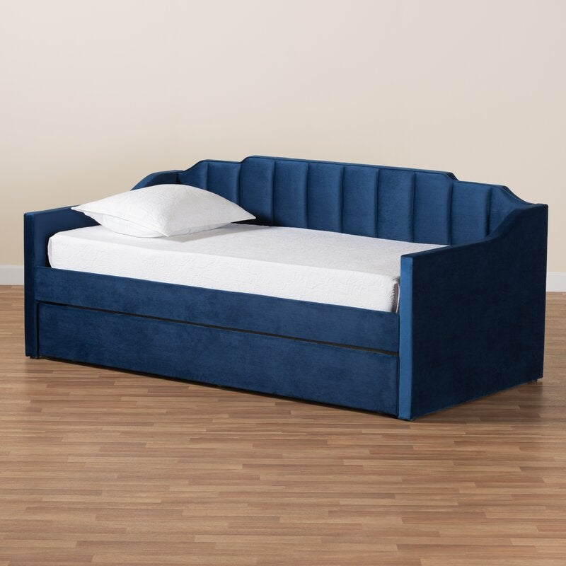 ADOUER WOOD Solid Sheesham Wood Trundle Beds