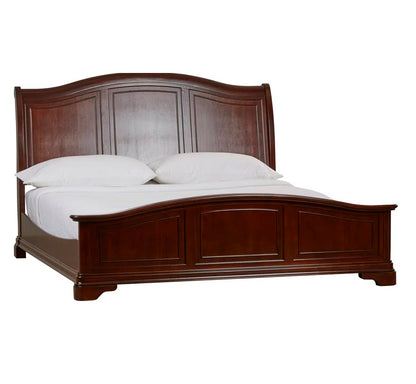 Adouer Wood Make Home Beautiful Solid Sheesham Wood Standard Bed Without Storage For Bedroom (Light Walnut)