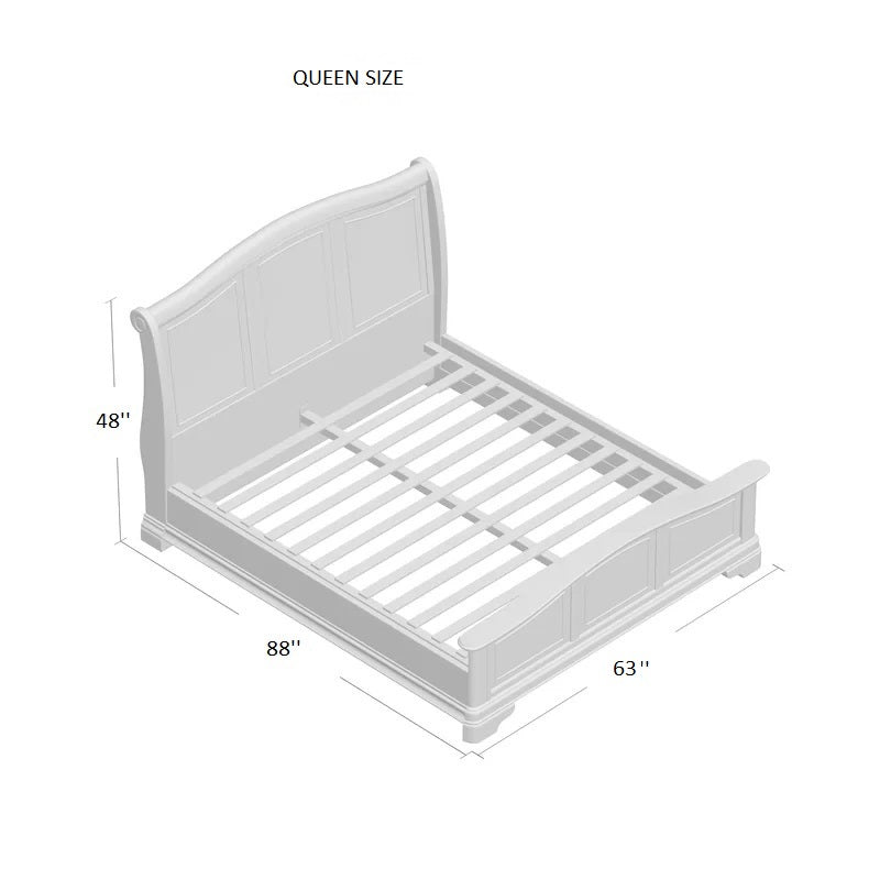 Adouer Wood Make Home Beautiful Solid Sheesham Wood Standard Bed Without Storage For Bedroom (Light Walnut)