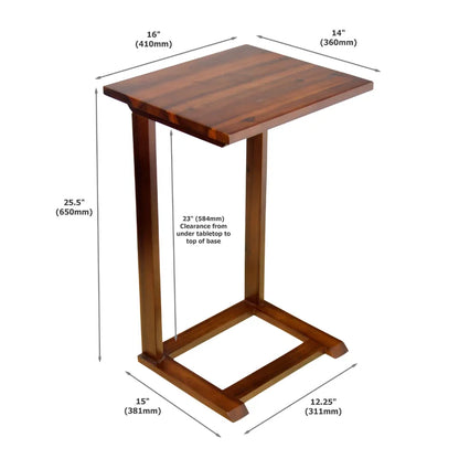 ADOUER WOOD Sheesham Wood Multi Use Side & End Table (Honey Finish)