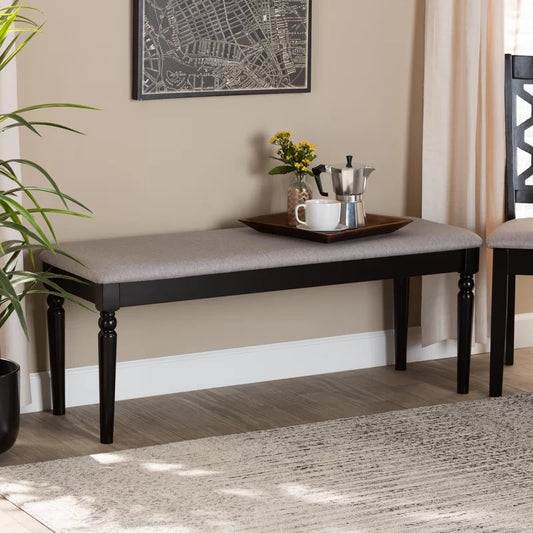 ADOUER WOOD Solid Sheesham Wood Multi-Purpose Black Bench