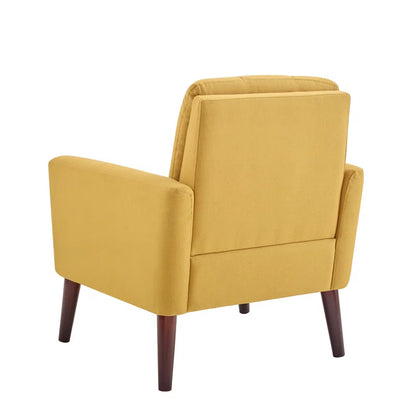 ADOUER WOOD Solid Wood Frame Upholstered Arm Chair