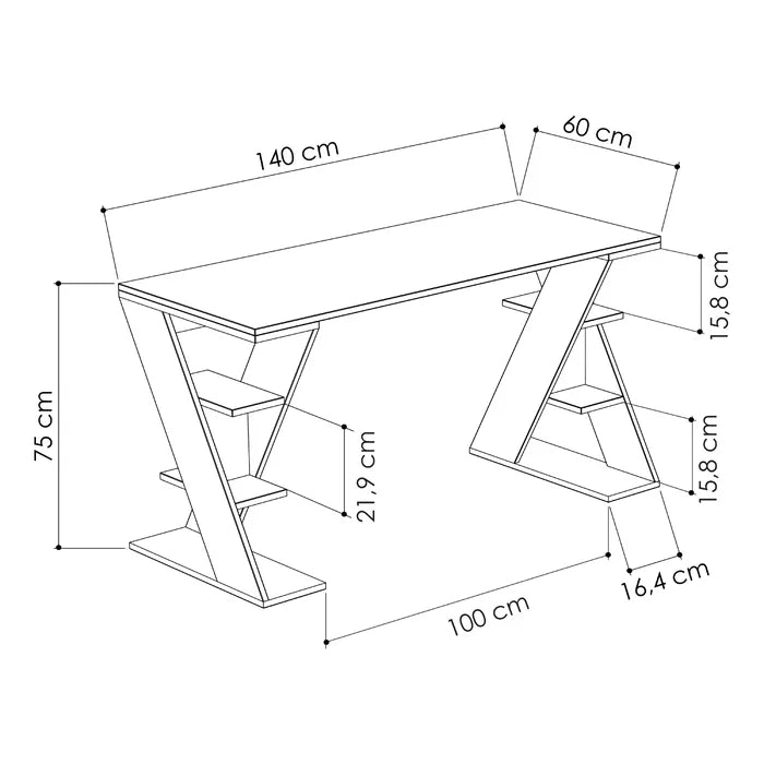 Modern Look Solid Sheesham Wood Study Table For Home & Office