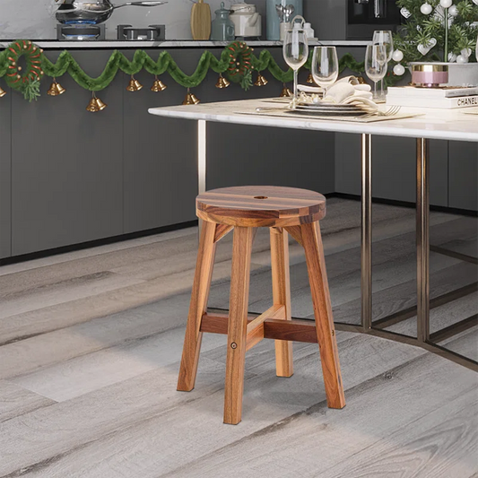 ADOUER WOOD Solid Acacia Wood Multi-Purpose Stool