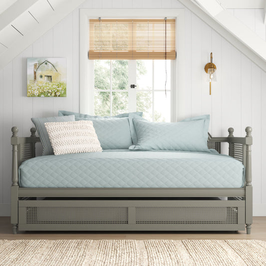 ADOUER WOOD Solid Sheesham Wood Trundle Beds Cum Sofa