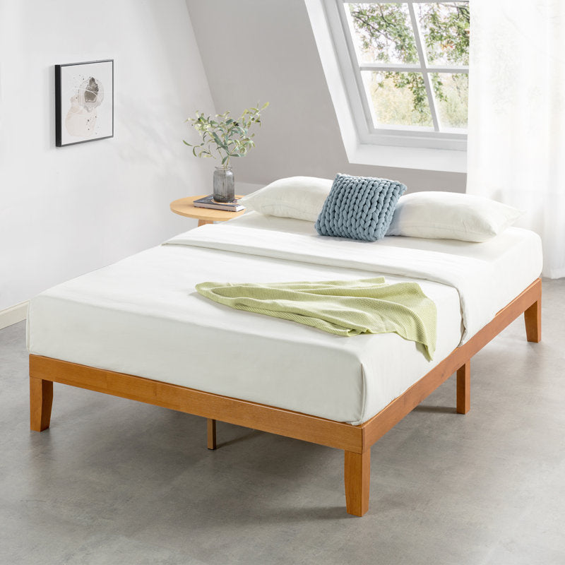 ADOUER WOOD Solid Sheesham Wood Platform Bed