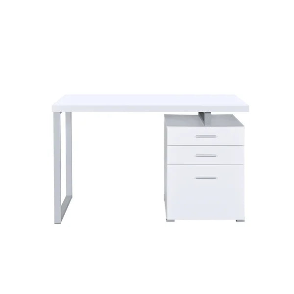 Every Choice Solid Sheesham Wood &Metal Base 3 Drawers Study & Computer Table For Home & Office