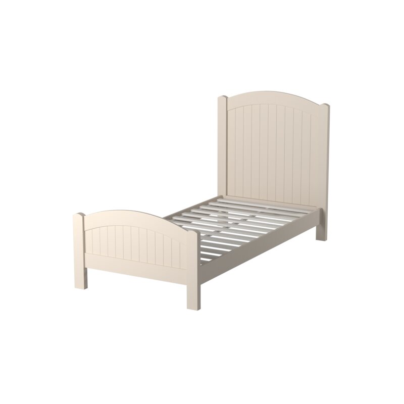 ADOUER WOOD Solid Sheesham Wood Classic Bed for kids white finish