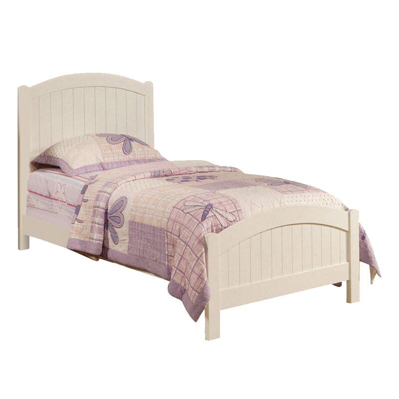 ADOUER WOOD Solid Sheesham Wood Classic Bed for kids white finish