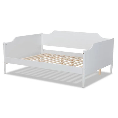 ADOUER WOOD Solid Sheesham Wood PU White Divan (Day Bed) For Home