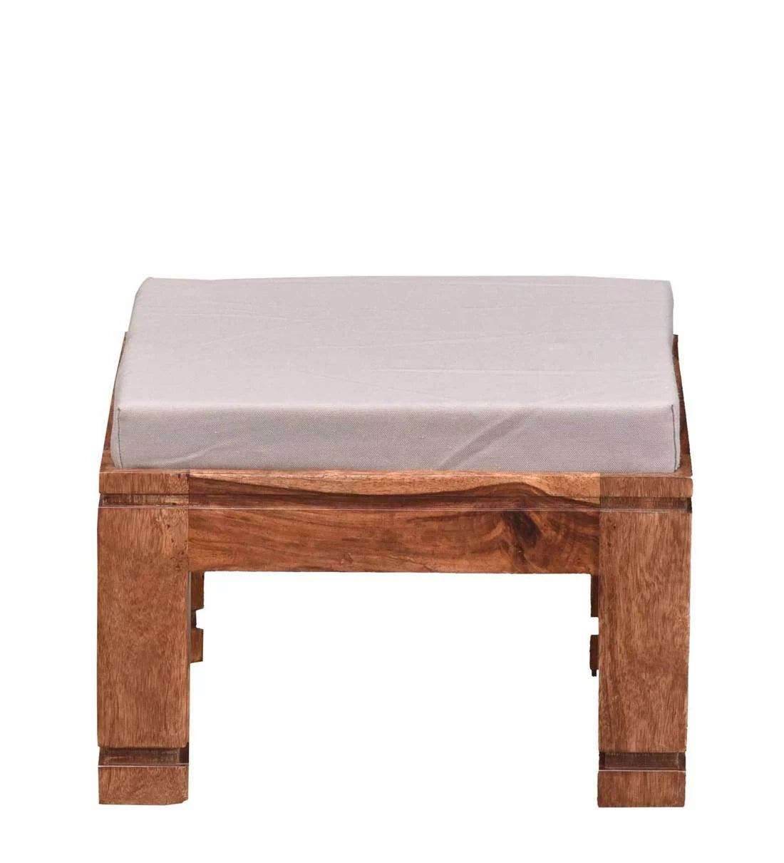 ADOUER WOOD Solid Sheesham Wood Coffee Table Set With 4 Setting Stool (Natural Finish)