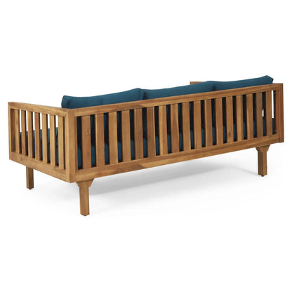 ADOUER WOOD Solid Acacia Wood 3 Seater Sofa For Indoor & Outdoor